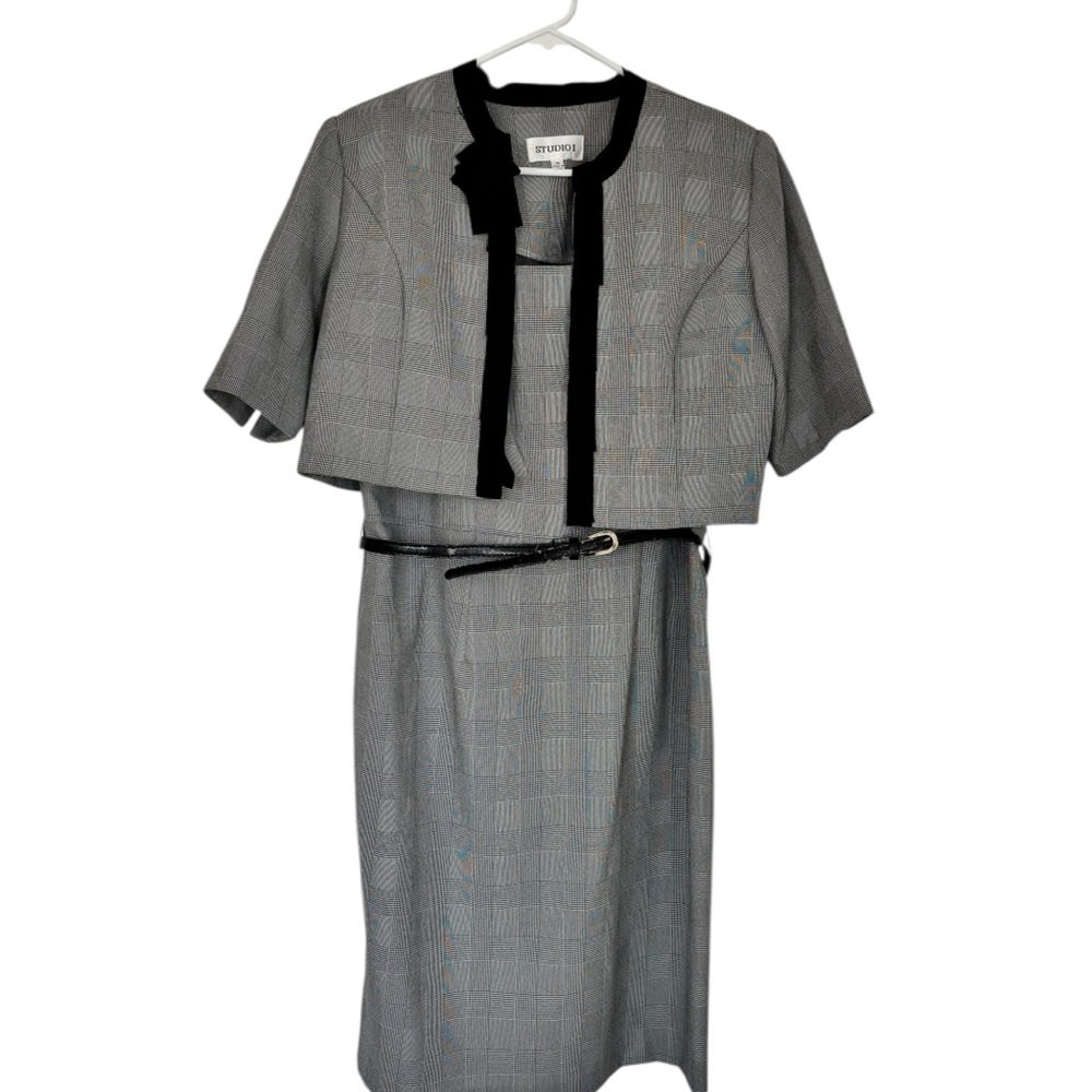 Studio I Gray Midi Dress with Jacket